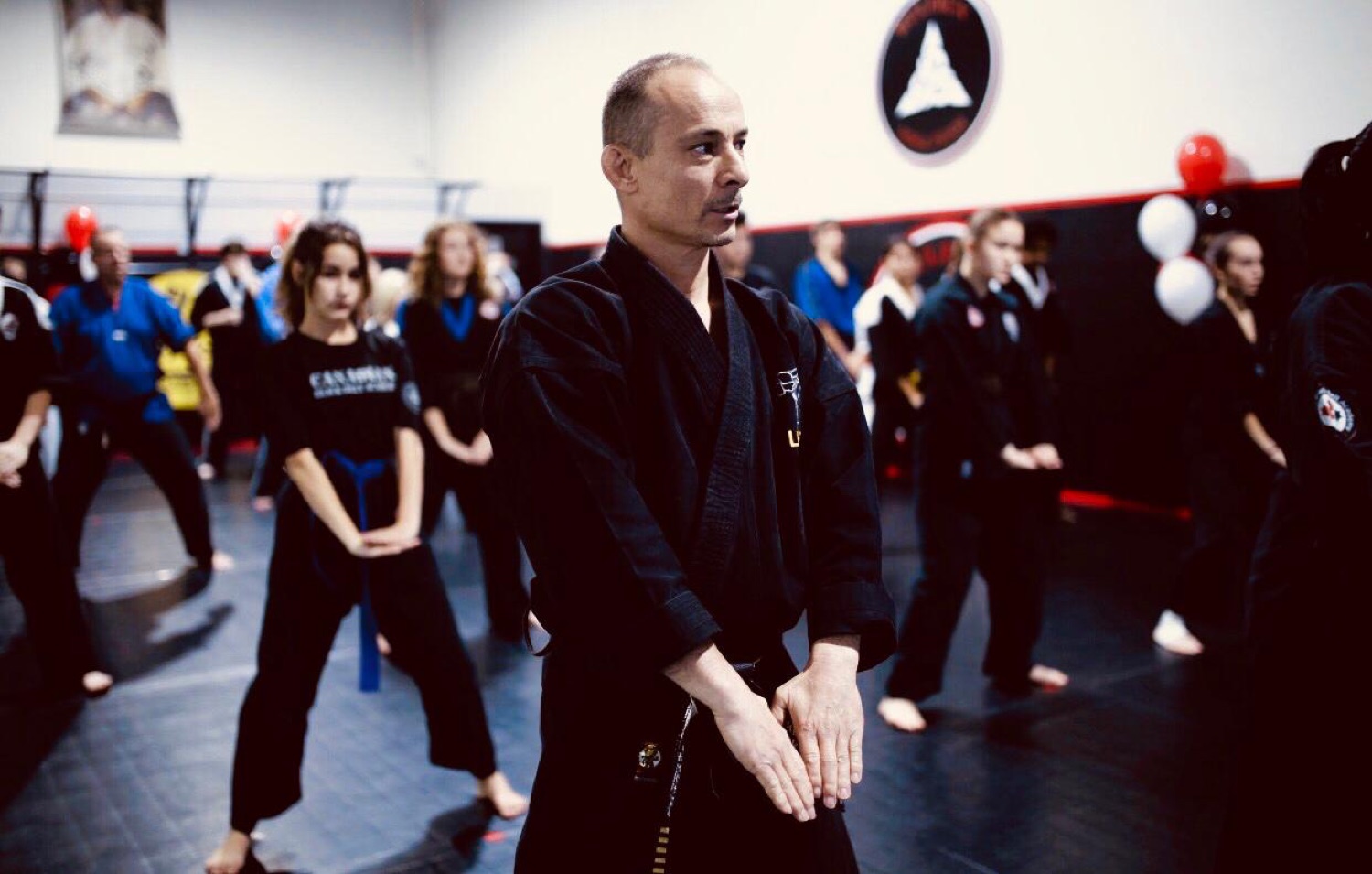 Adult karate class